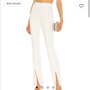 Amanda Uprichard Taryn pant in Ivory